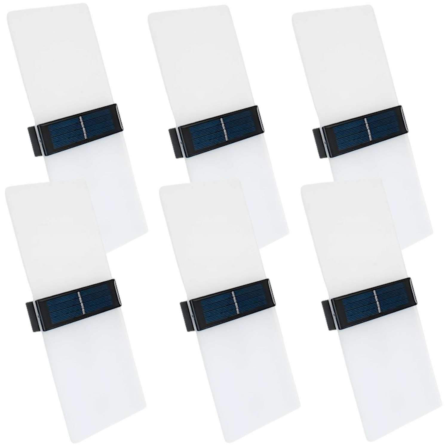 6 x Solární nástěnné svítidlo Solární lampa Akryl Led Venkovní vodotěsný senzor