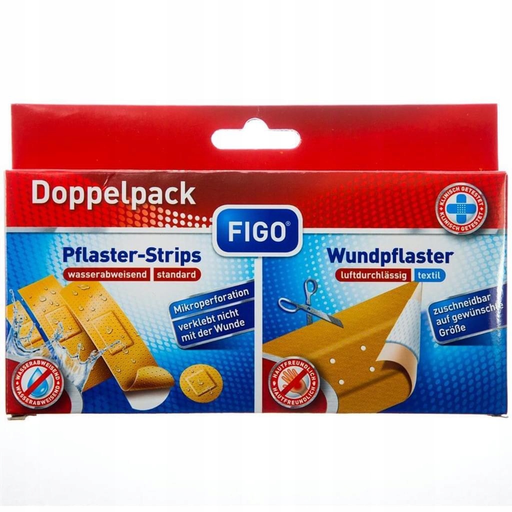 

Plaster na rany do cięcia + 20 plastrów w paskach
