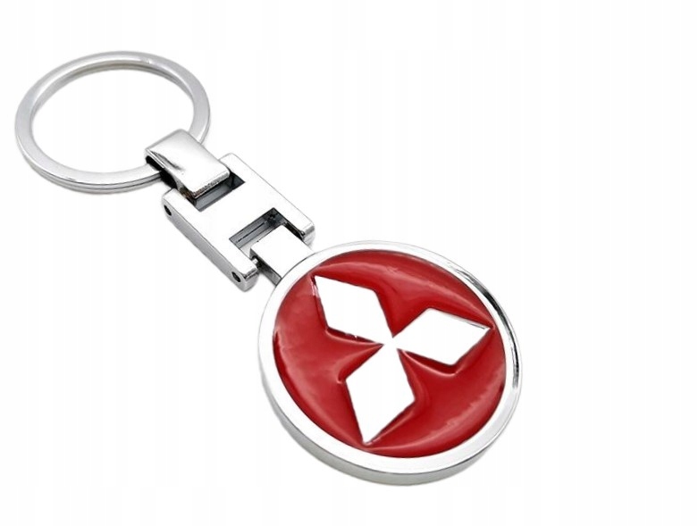 Mitsubishi Brelok Breloczek Czerwony Metalowy Do Kluczy K-25