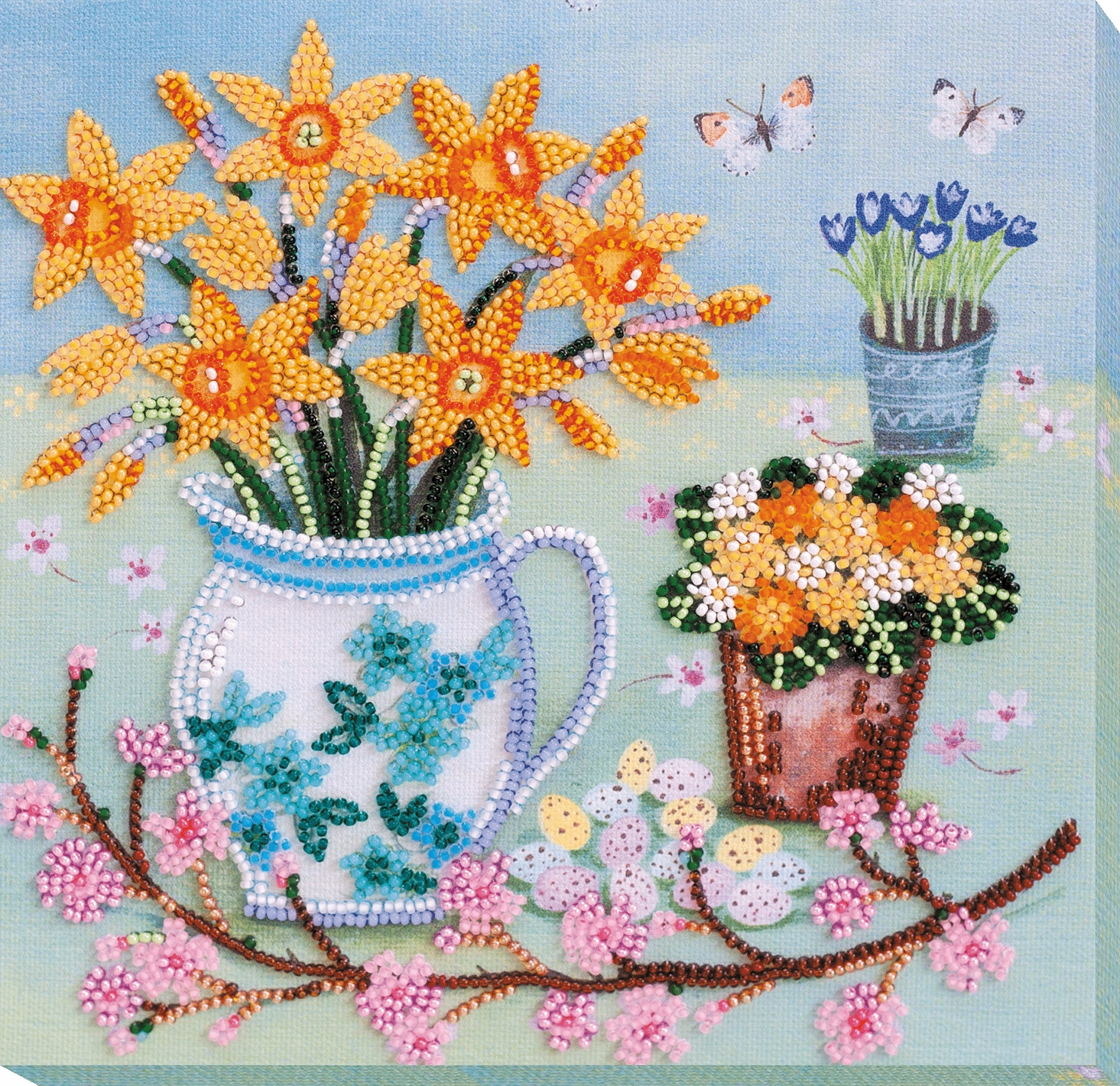 Sada na vyšívání korálků "April morning" Diy korálková výšivka