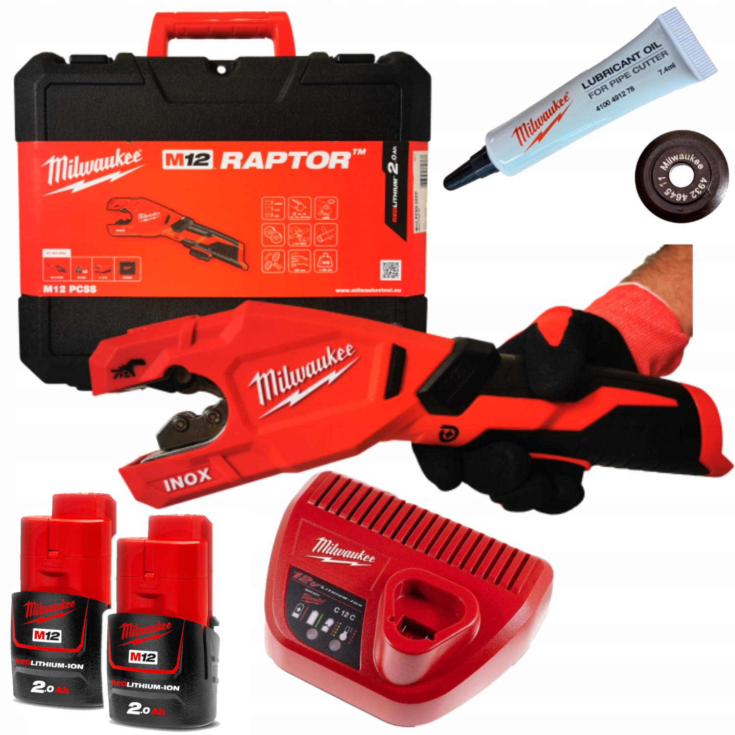 Milwaukee M12 akumulátorová řezačka trubek Inox 12-28 mm 4933479242