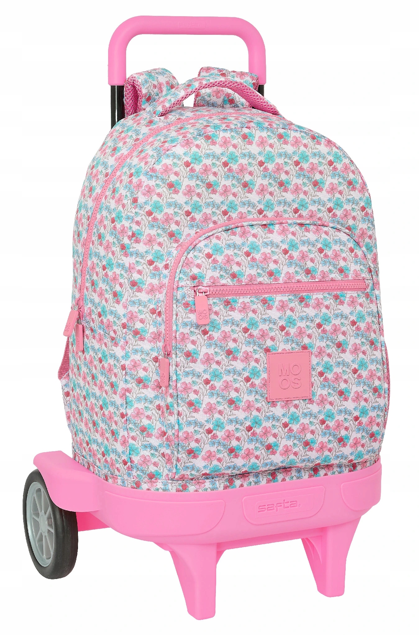 Školní batoh na kolečkách Safta Moos "Flowers" 33 L