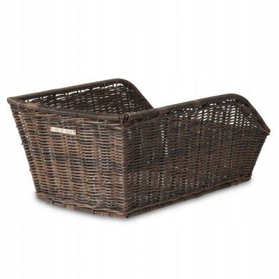 Zadní košík na kolo Basil Cento Rattan Look hnědý