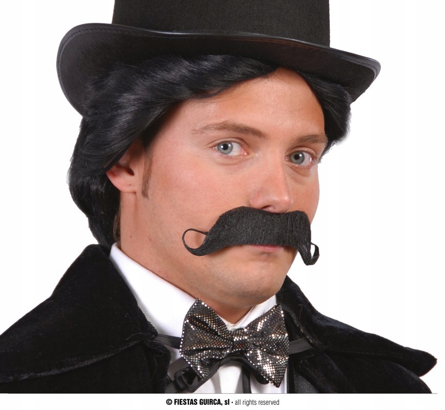 

Sztuczne wąsy samoprzylepne klej czarne karnawał