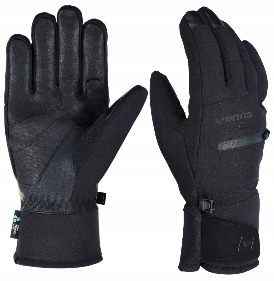 Pánské lyžařské rukavice Viking Kuruk 2.0 0900 černé, vel. 7