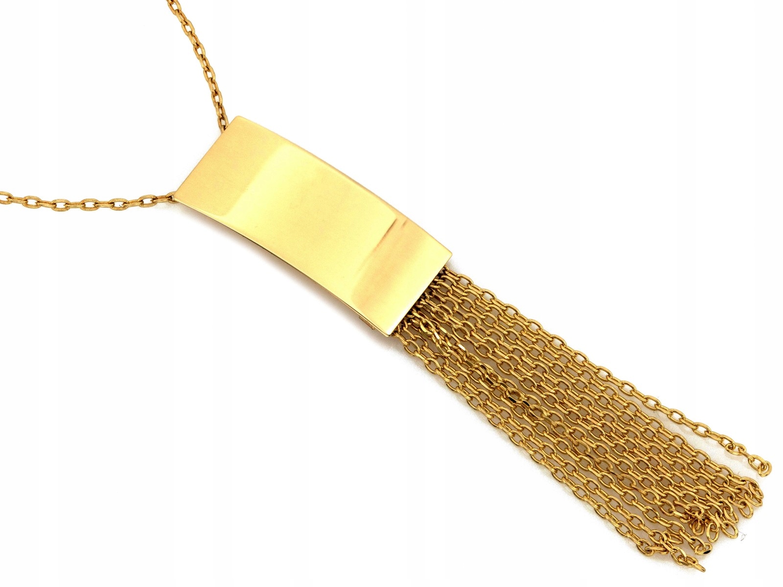 Zlatý náhrdelník 585 14kt s elegantním módním přívěskem 3.48g Velikost 45