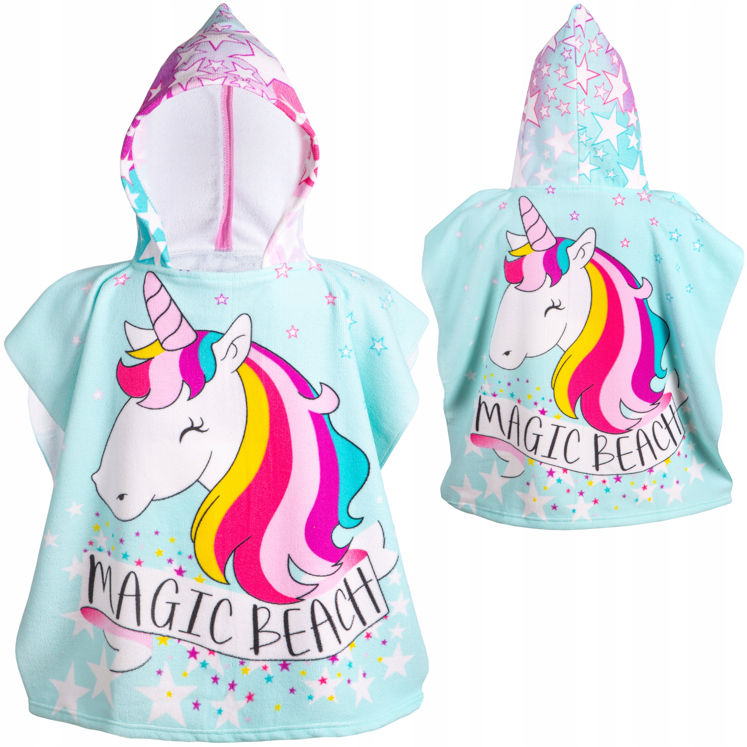 RĘCZNIK KĄPIELOWY DZIECIĘCY Z KAPTUREM BESTIF PONCZO DLA DZIECI Kod producenta BRP01 ponczo kąpielowe z kapturem