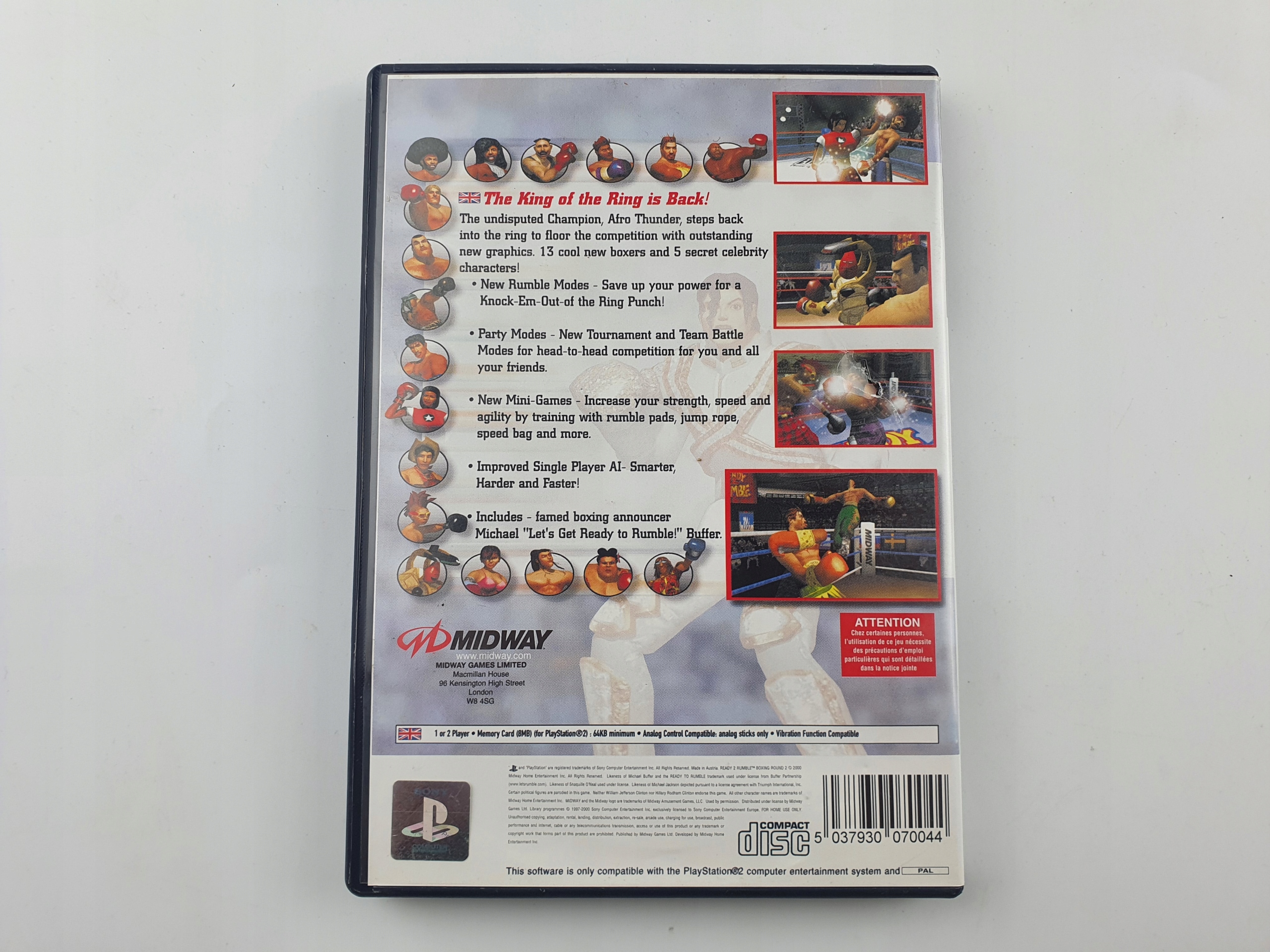 READY 2 RUMBLE BOXING ROUND 2 (PS2) (eng) (3) Tematyka bijatyki