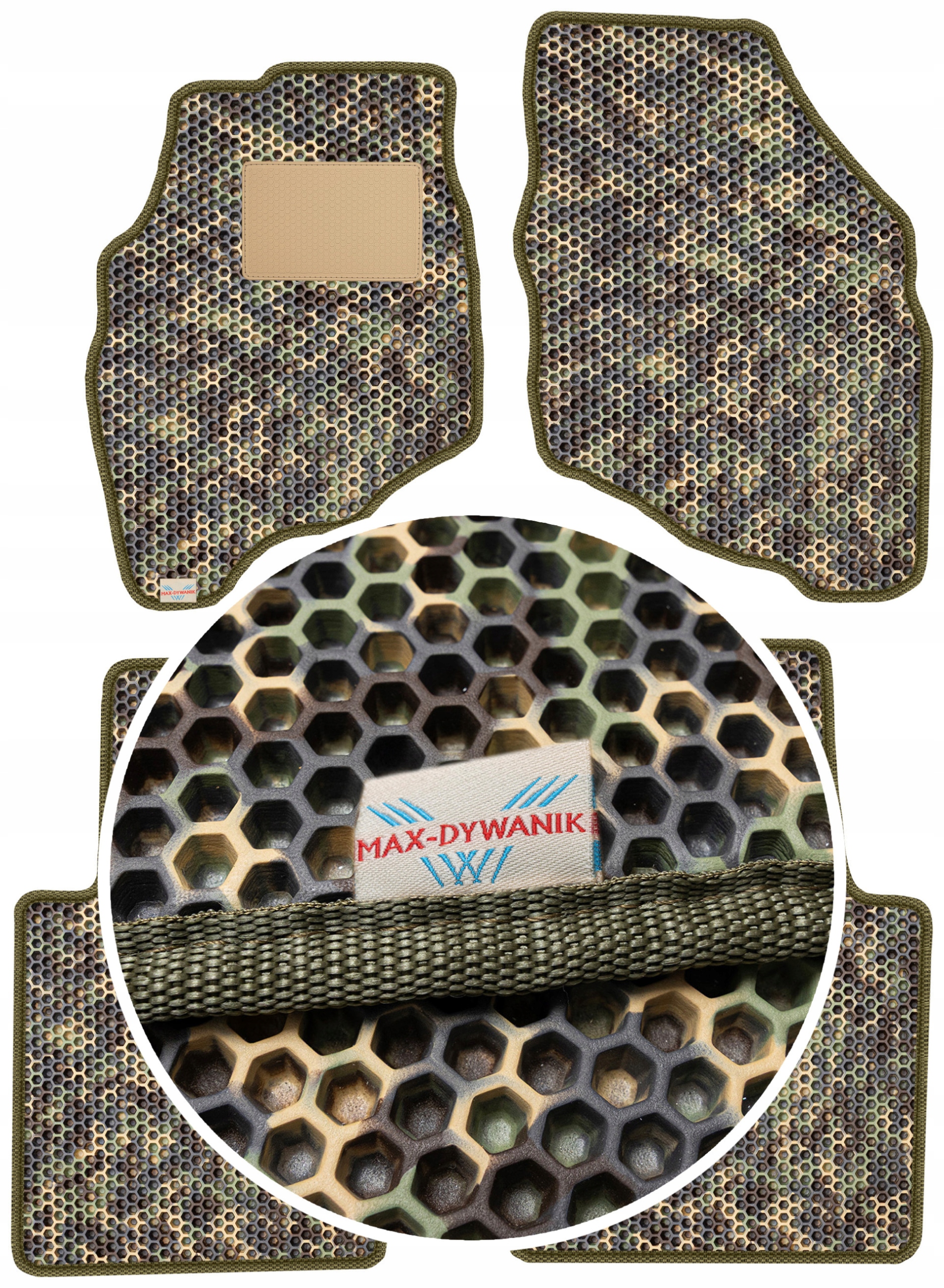 Honda Jazz I 2002-2008 Gumové rohože do auta Eva Moro