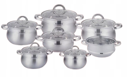 Sada hrnců 13 ks na indukci a plyn