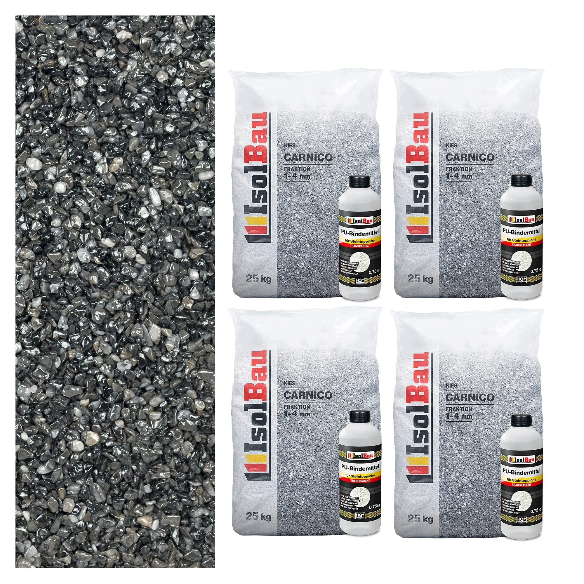 Kamenný Koberec Carnico 1/4 mm 4 x 25 kg Sada s Pu pryskyřicí Německá kvalita