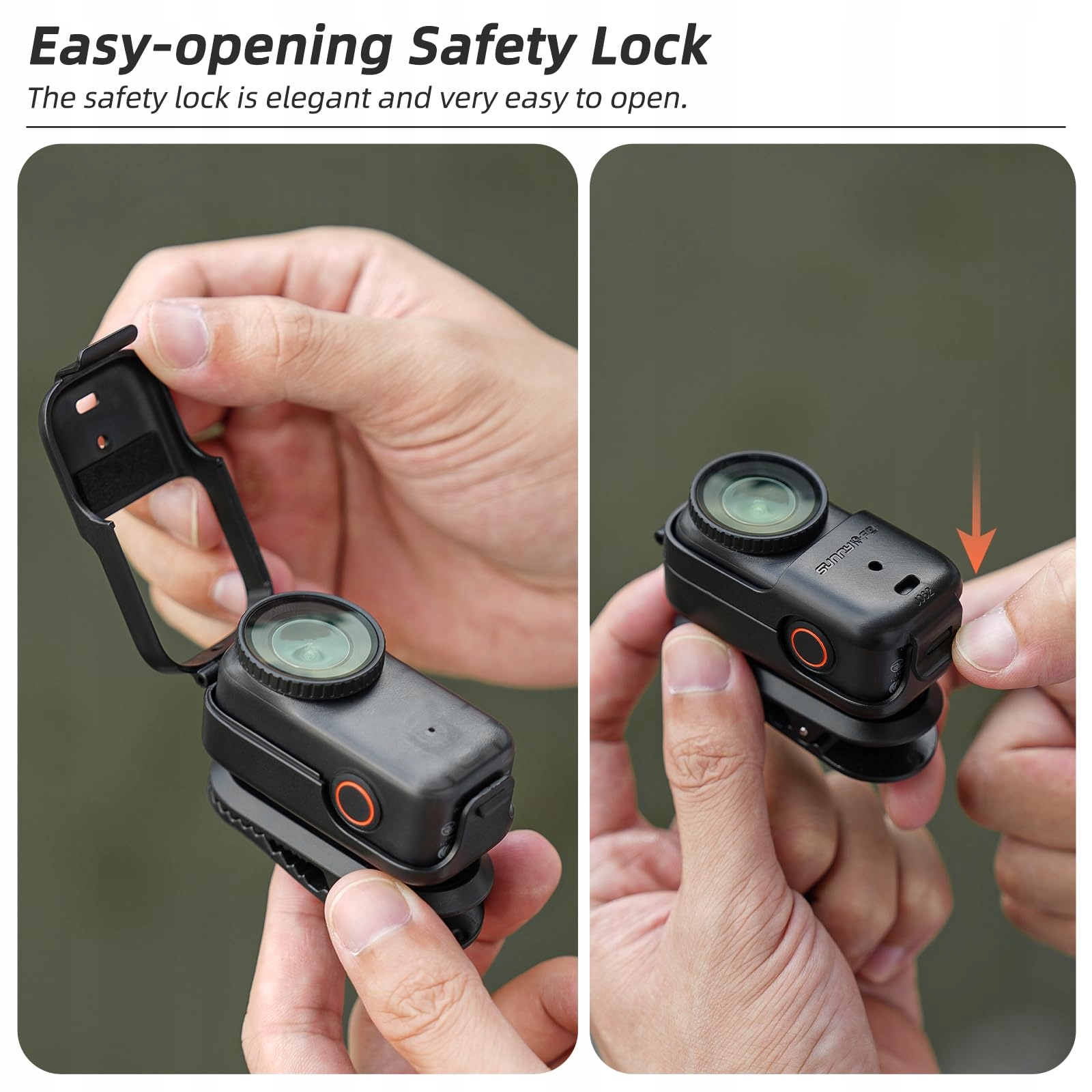 Uchwyt Na Plecak Klips Obrotowy Do Kamer Sportowych DJI Osmo Nano ZJRXM — miniatura 7