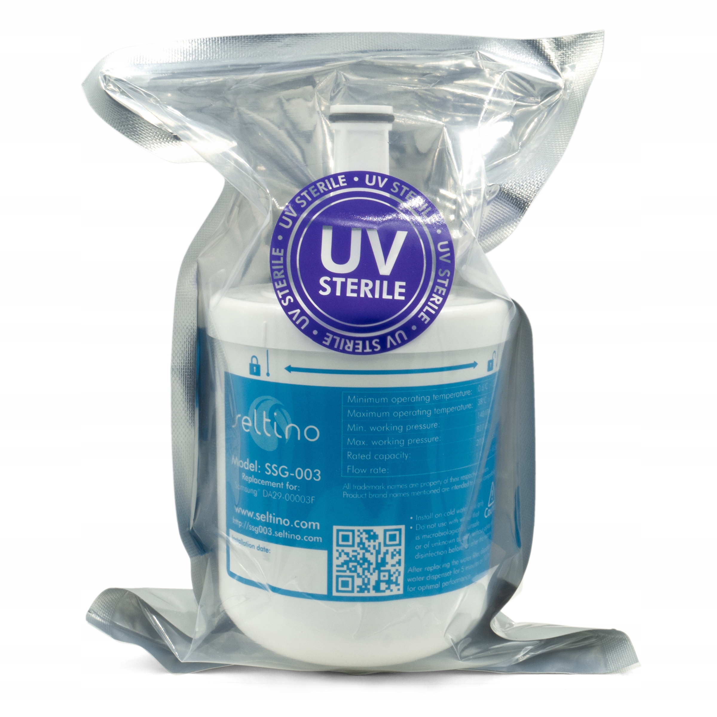 Filtr do lodówki Samsung zamiennik do DA29-00003F Waga produktu z opakowaniem jednostkowym 0.4 kg