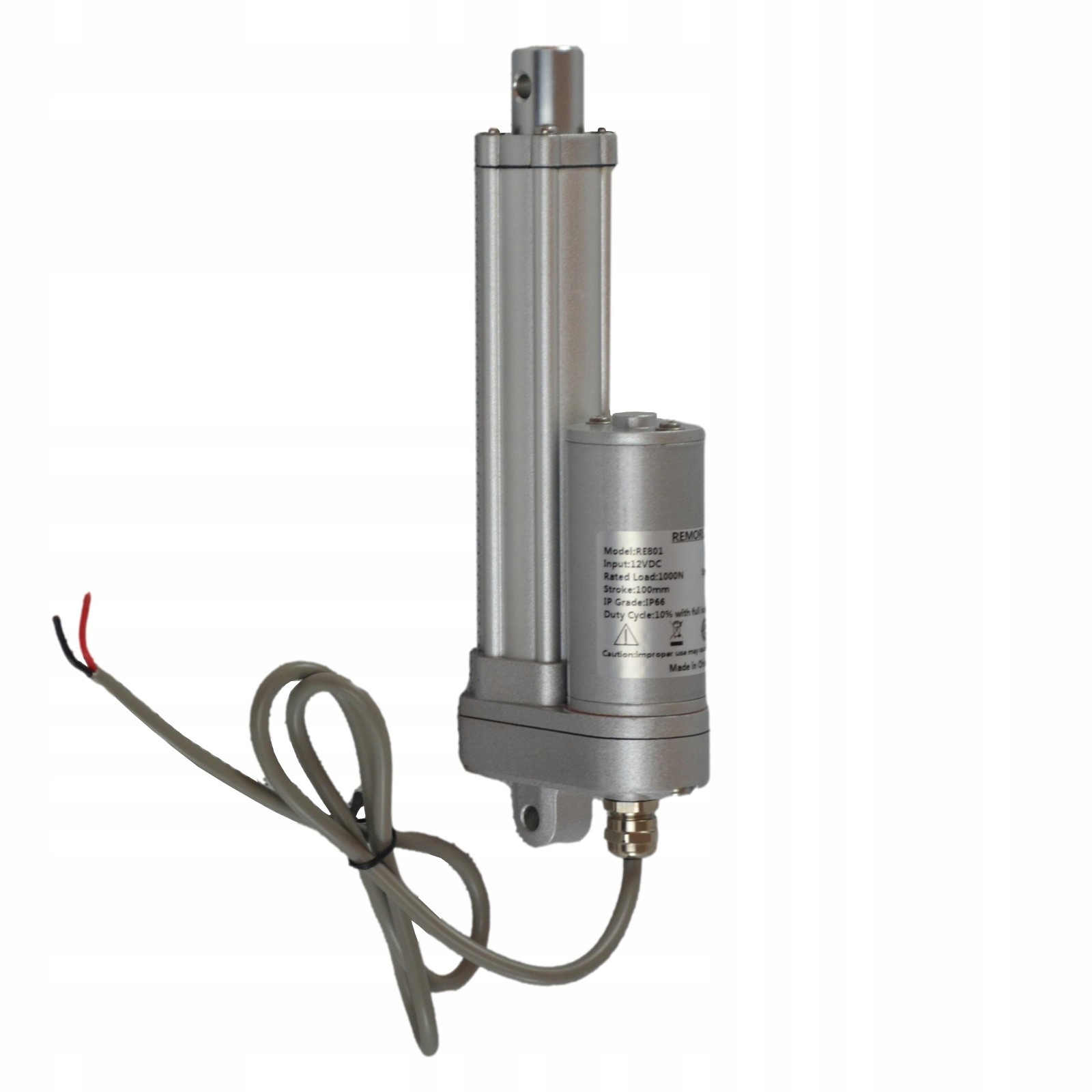 SIŁOWNIK ELEKTRYCZNY 12V 100mm 1000N IP66 7.2mm/s