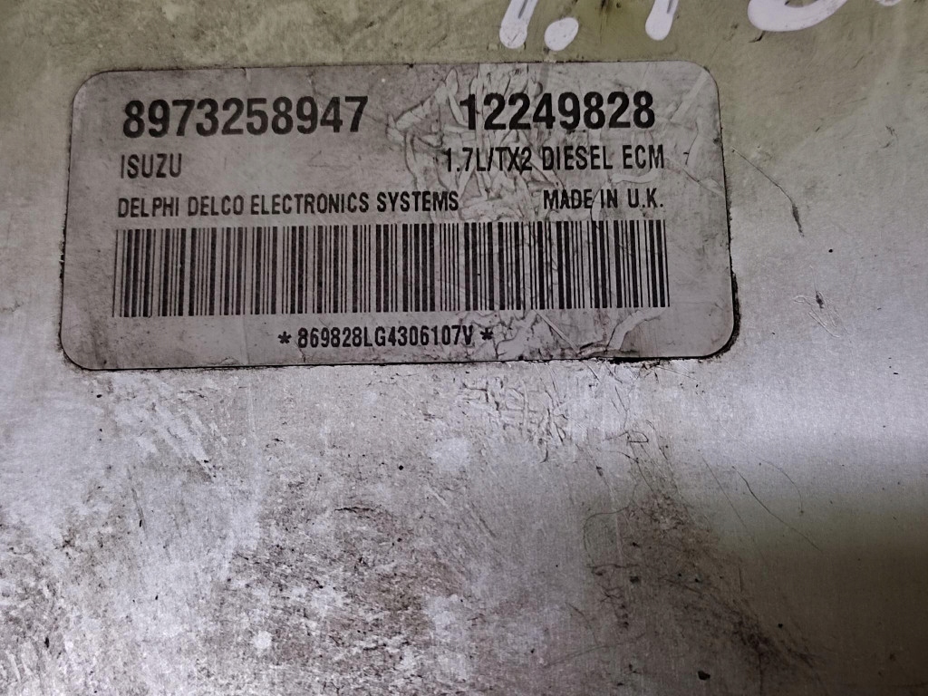OPEL MERIVA Centralina Motore 12249828