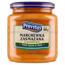 Provitus Mrkev Smažená s hráškem 480 g