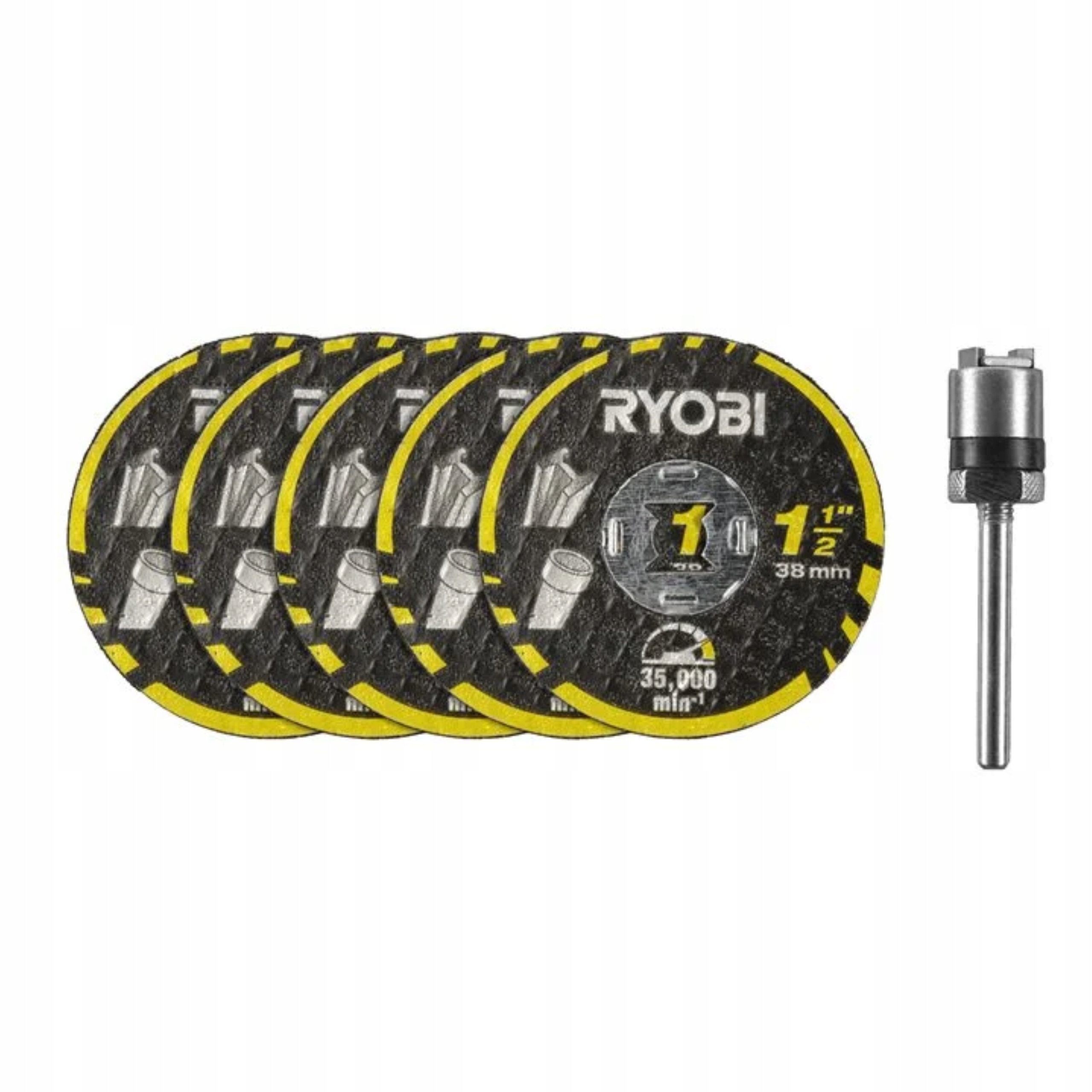 Ryobi Sada řezacích kotoučů 38 mm s blokovacím šroubem RAR301-6