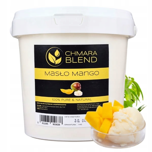 Masło Mango Rafinowane 1kg Do Kremu, Mydła, Pomadek Diy Kosmetyki