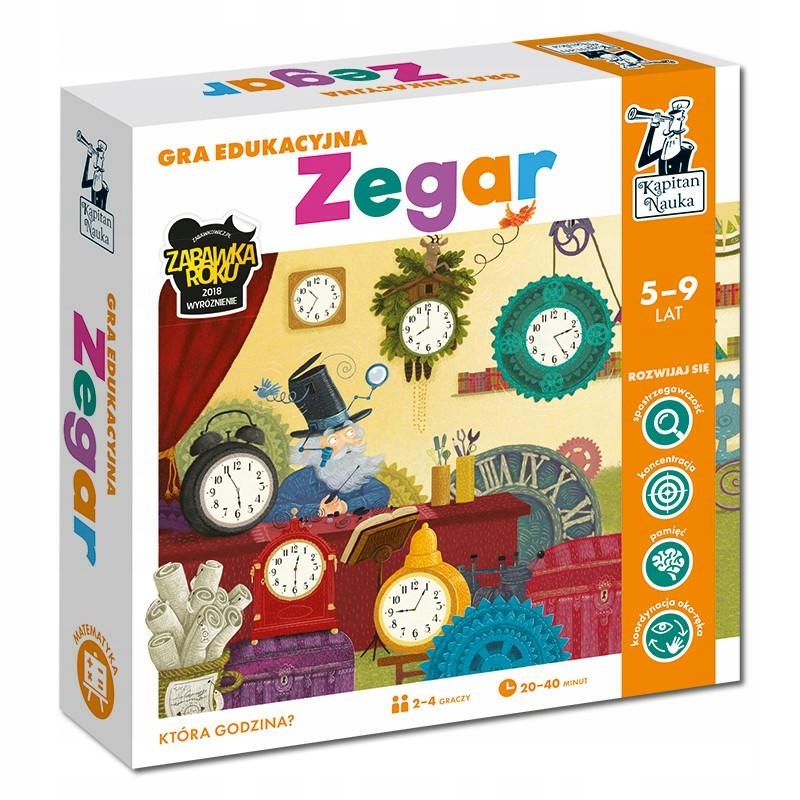 

Kapitan Nauka. Gra edukacyjna. Zegar Kapitan Nauka