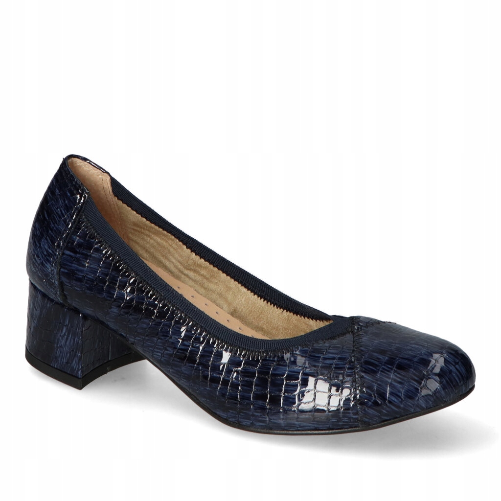 Boty Veronna 1547 Námořnická Modrá kostka 36