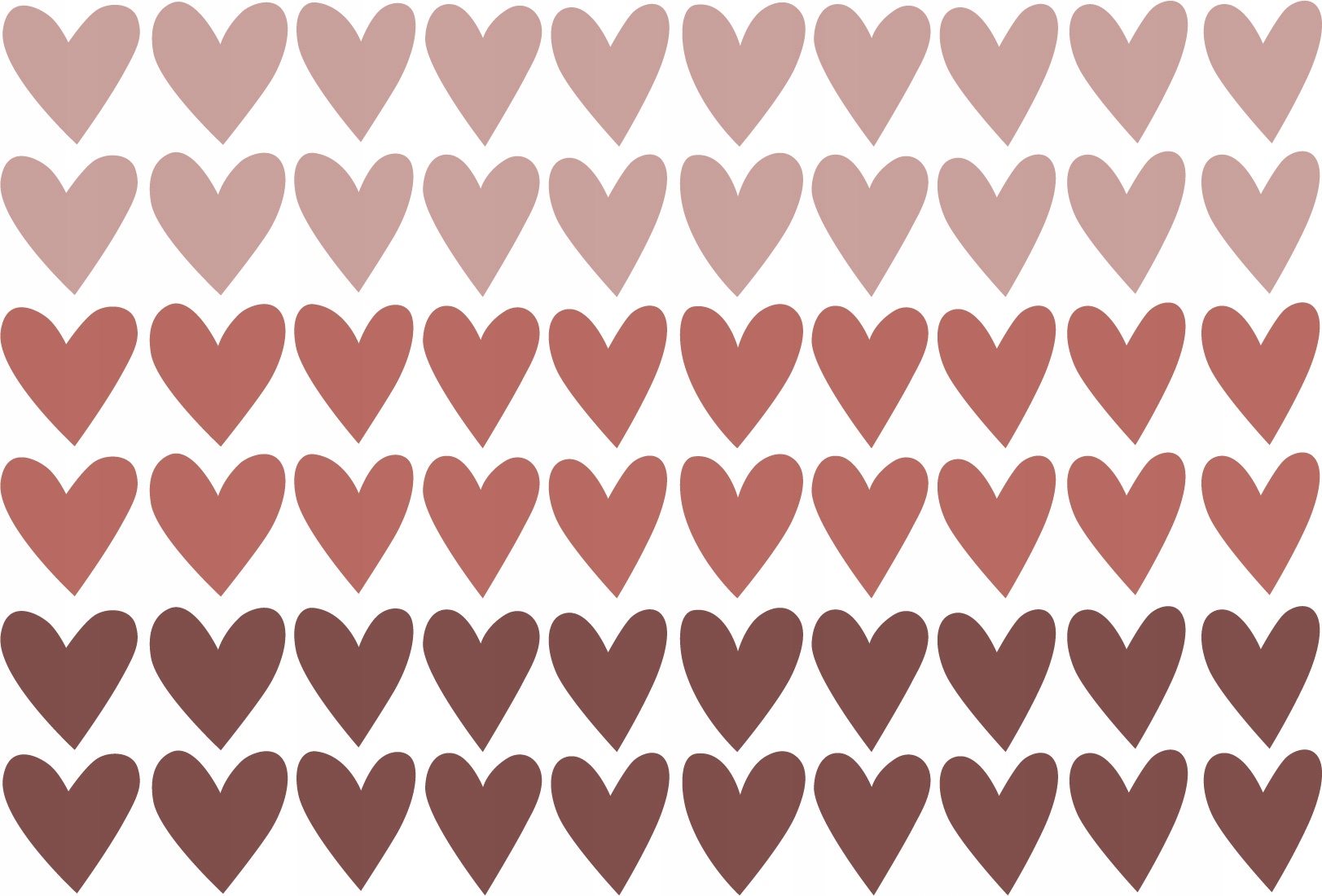 Naklejki na ścianę serduszka serca boho