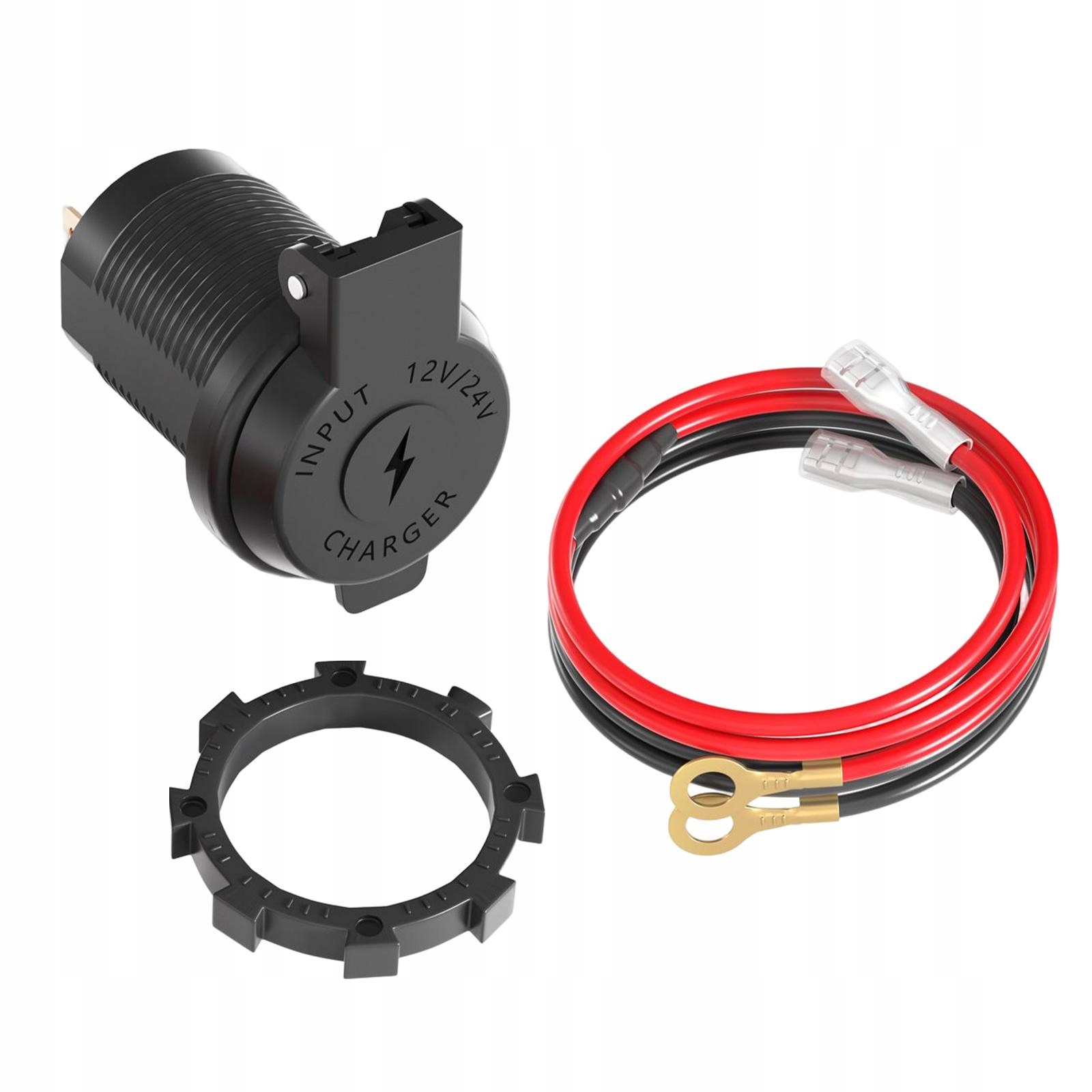 Podwójne gniazdo USB PD typu C + QC 3.0 DC 12V/24V Moc użytkowa 1 W