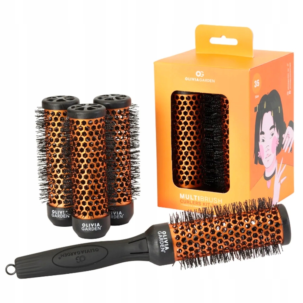 Olivia Garden MultiBrush Curlers Kit Sada tělísek na natáčky 35 mm