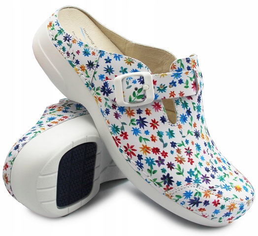 Nazouváky pro práci kožené s květinami Nursing Care Noruega Flowers PE94