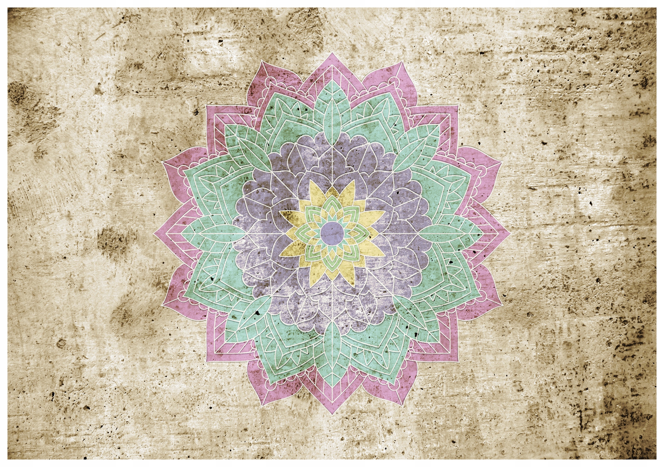 Fototapeta Mandala pastelová harmónia a relax vinylová 368x280 lepidlo