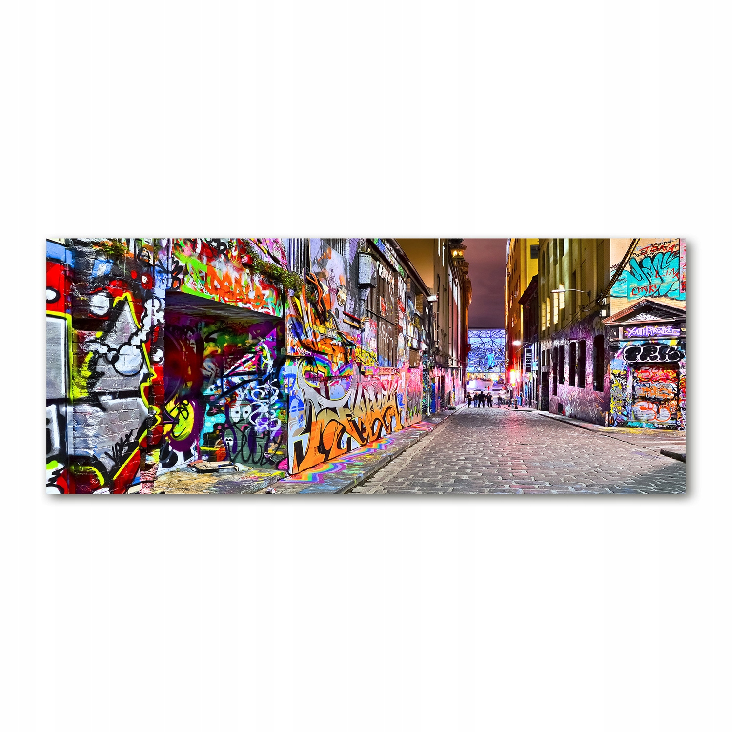 

Foto obraz szkło akryl Kolorowe graffiti 125x50 cm