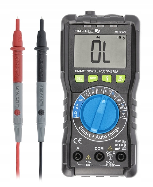 Miernik multimetr latarka cyfrowy SMART Producent code HT1E601