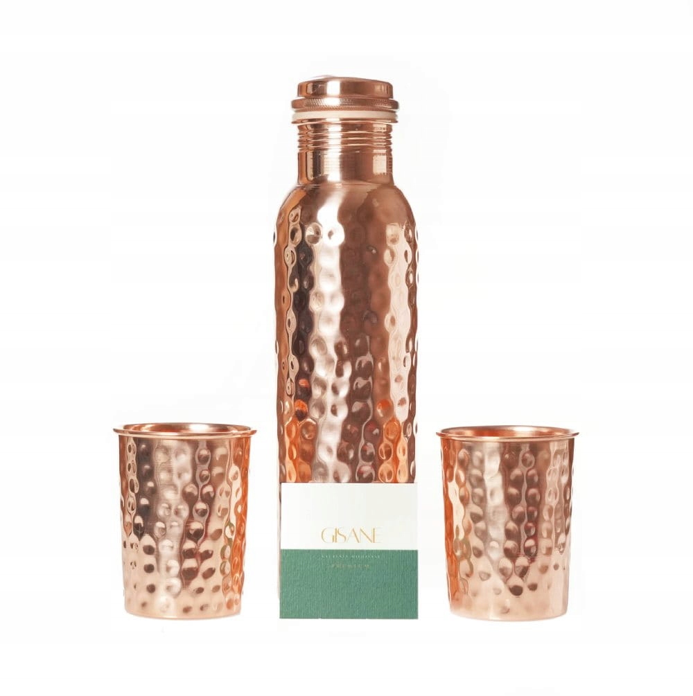 Medený set Dehli fľaša 950 ml 2 šálky 250 ml náramok Orient