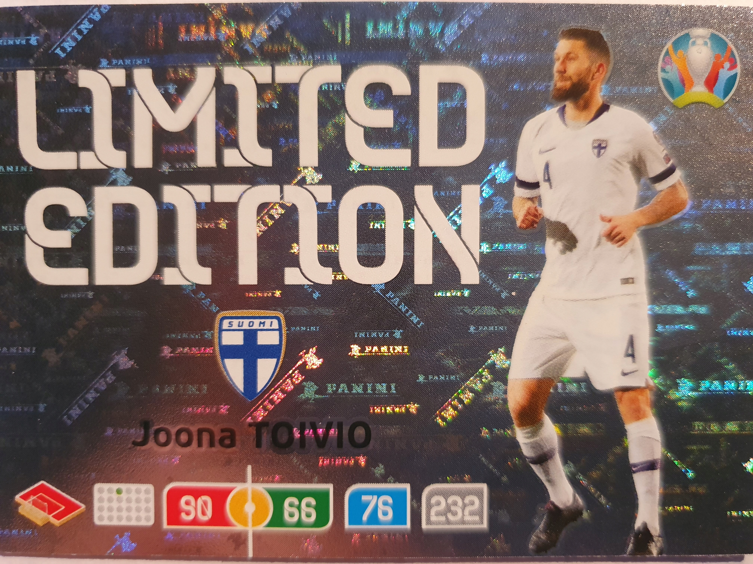 Panini Uefa Euro 2020 Limited Edition Joona Toivio