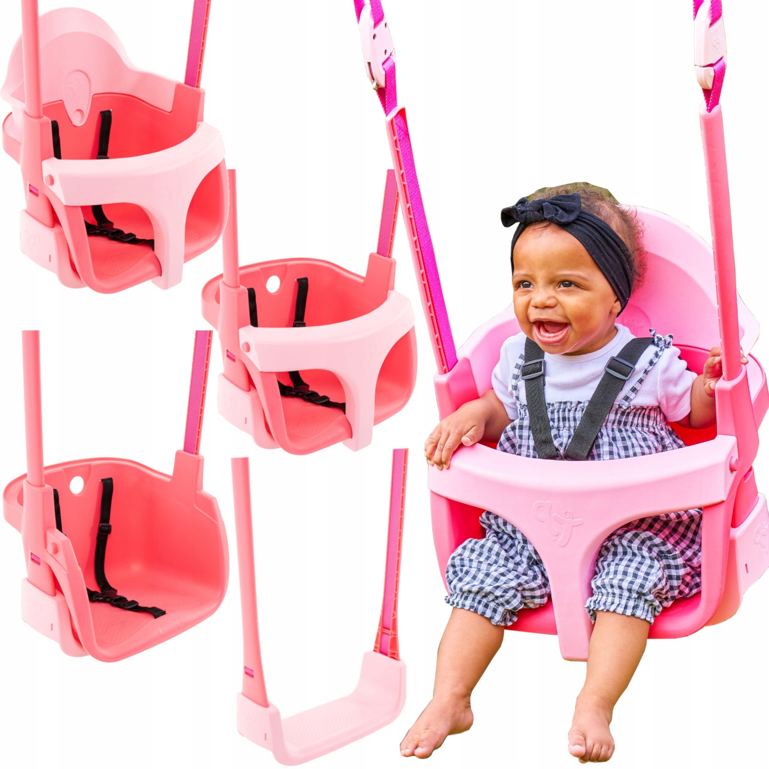 Huśtawka Kubełkowa deska 4w1 Rośnie Razem Z Dzieckiem 6m+ Tp Toys Quadpod