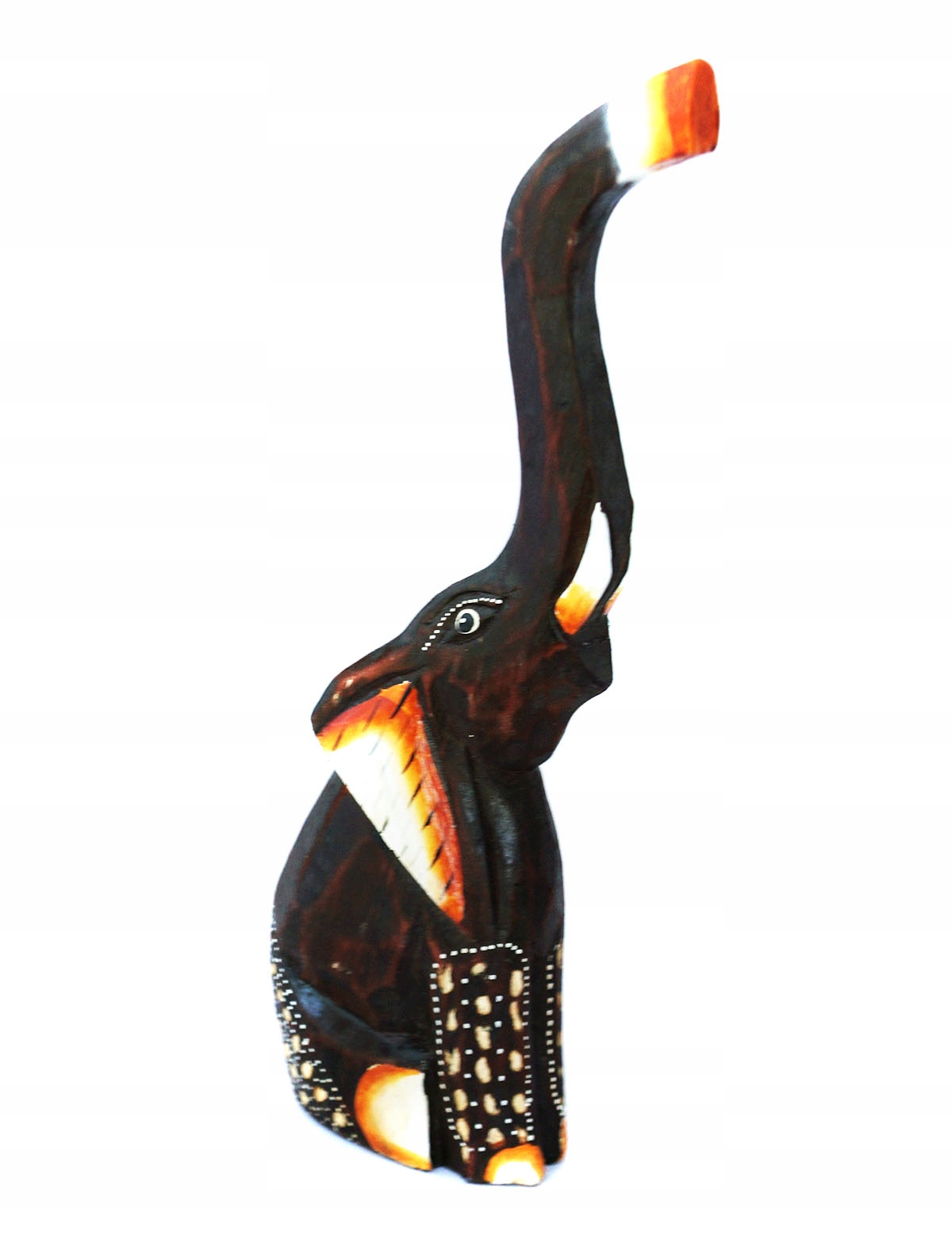 SŁOŃ SŁONIK RZEŹBA FIGURKA DREWNIANA 38cm
