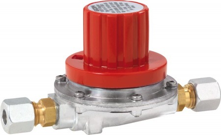 Gok regulovatelný reduktor 11 stupňů 4 kg/h 30-150 mbar Klf x 3/8 Lh Lpg plyn