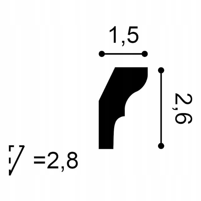 Listwa Przysufitowa Orac Decor CX111 Kod producenta CX111