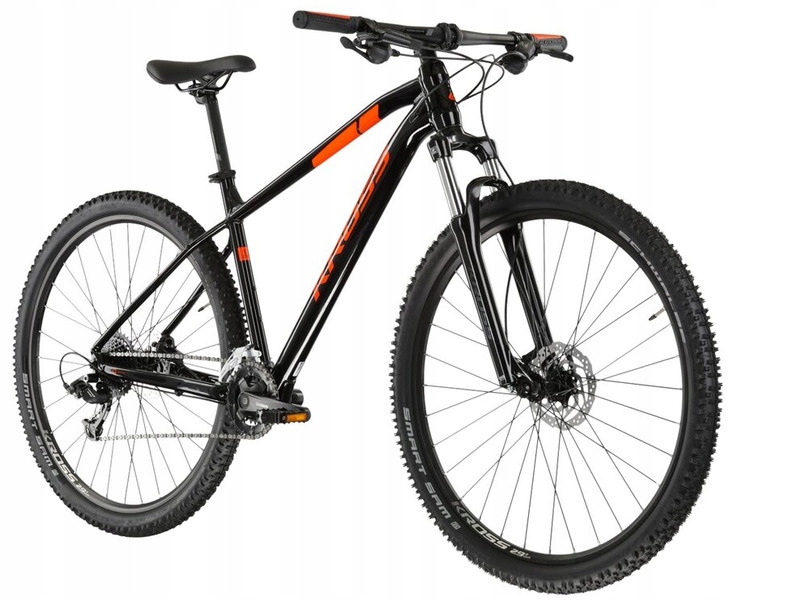 Rower górski MTB KROSS Level 1.0 M17 29 cali męski Czarno-pomarańczowy