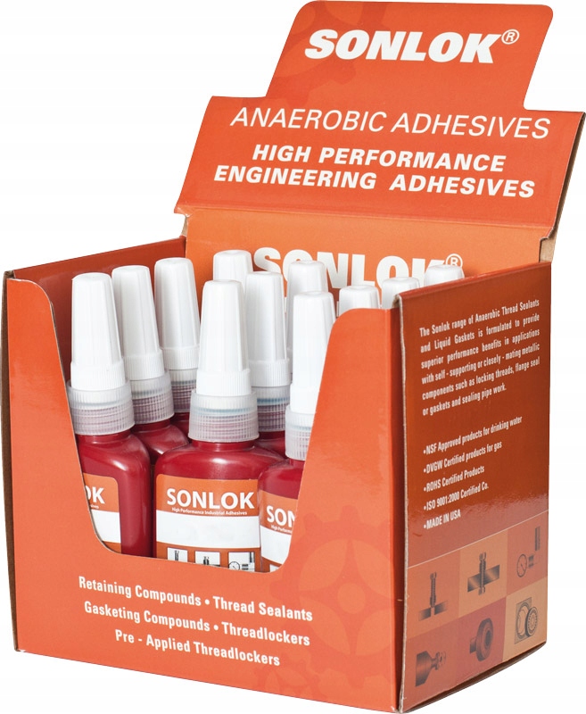 KLEJ SONLOK 3243 DO GWINTÓW NIEBIESKI 50ml 12szt.