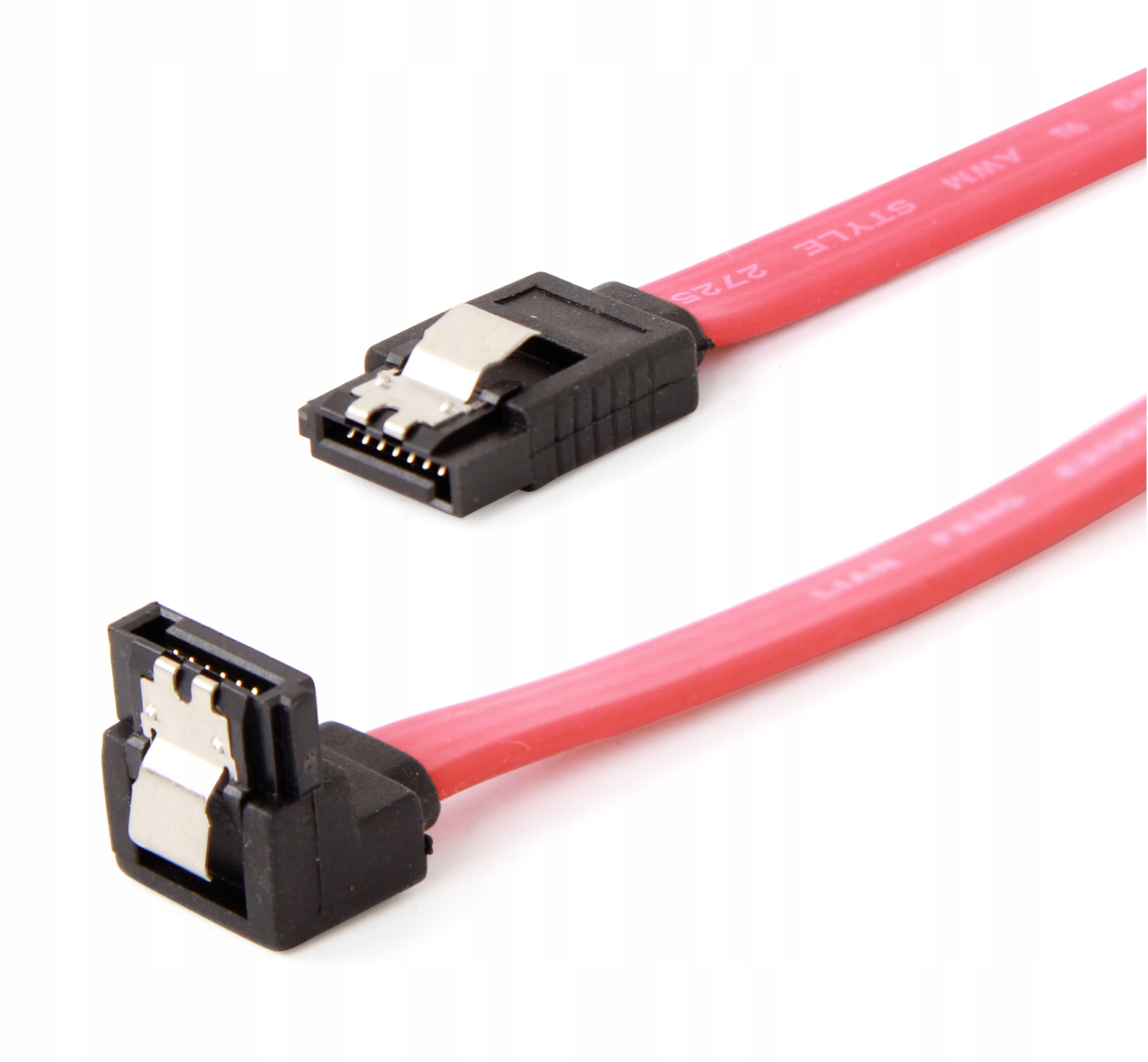 Kabel SATA III kątowy czerwony Gembird (30cm) Typ przewodu SATA III