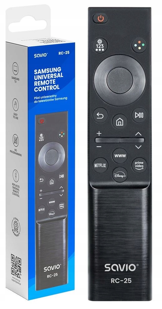 Pilot Uniwersalny TV SAMSUNG Telewizor Netflix Disnay LCD LED Savio RC-25