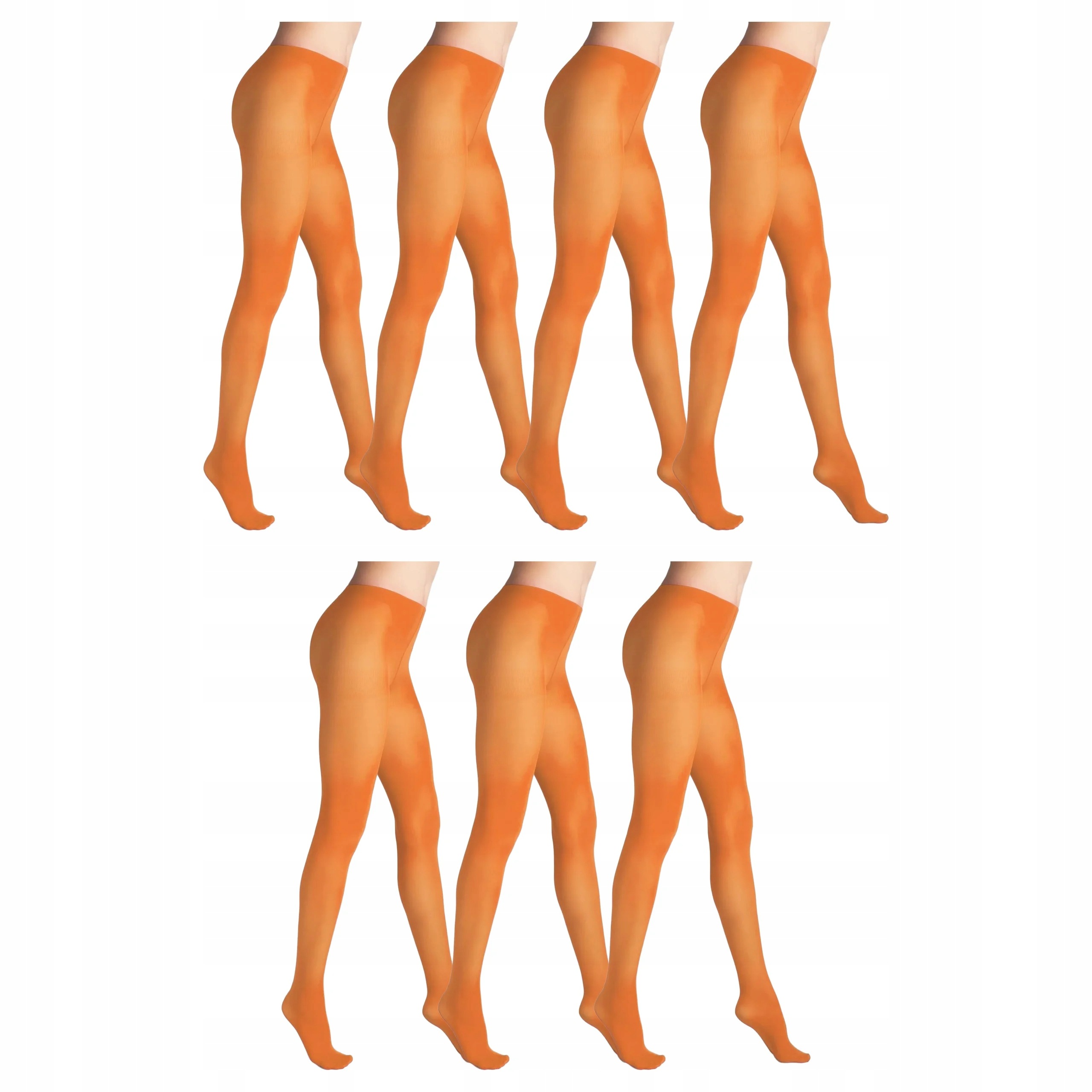 7 x Punčocháče bezmjatkové krycí Tonic Marilyn 3-M Pumpkin