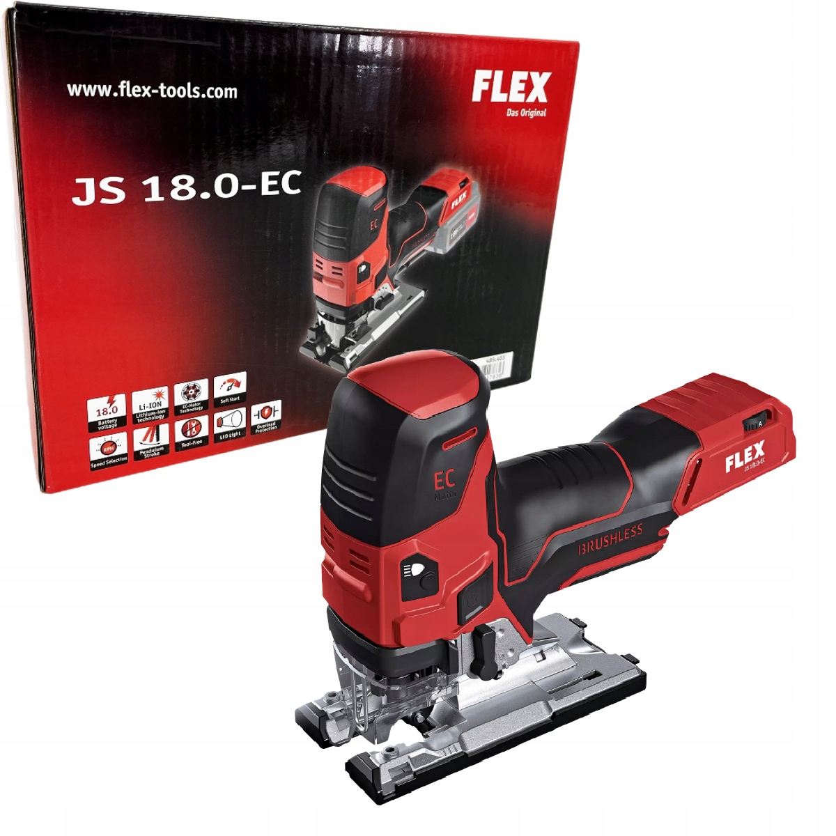 Flex Wyrzynarka akumulatorowa 18V JS18.0-EC Body