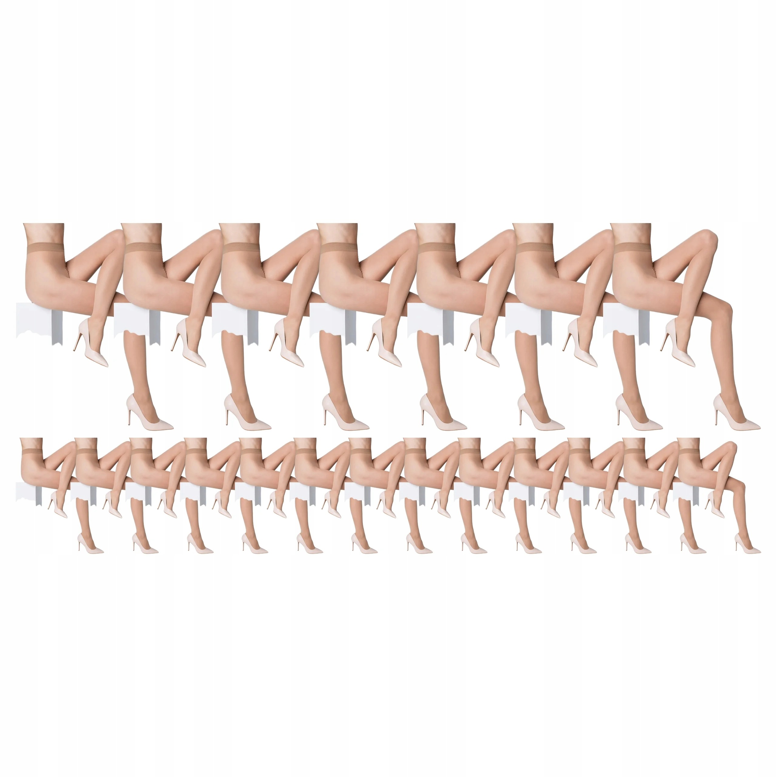 20 x Punčocháče Matné Polokrycí Hladké Tonic 20 Marilyn 3/4 Beige