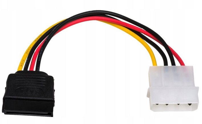Kabel, przejściówka MOLEX -> SATA