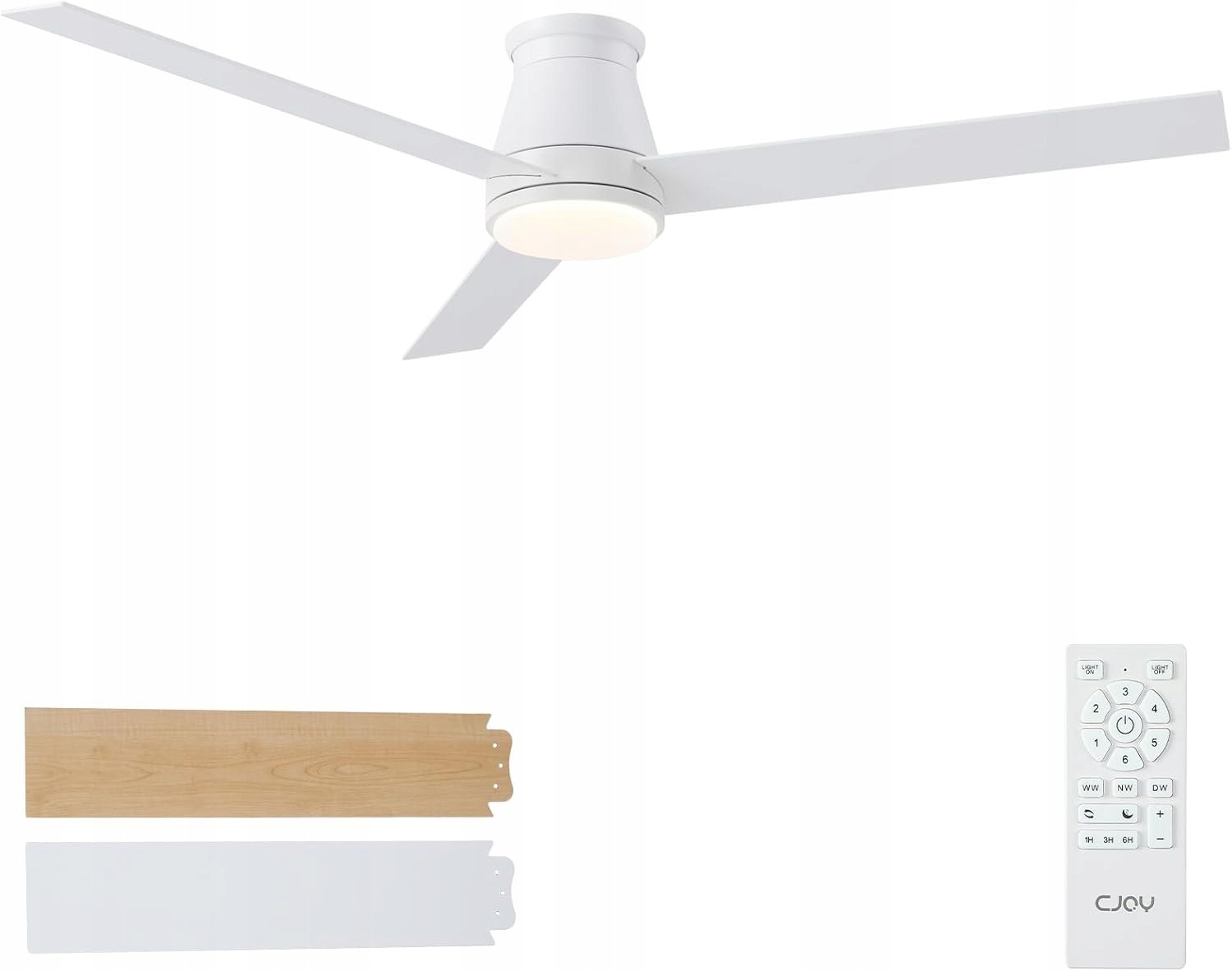 Led Stropný Ventilátor 152 cm S Diaľkovým Ovládačom Cjoy