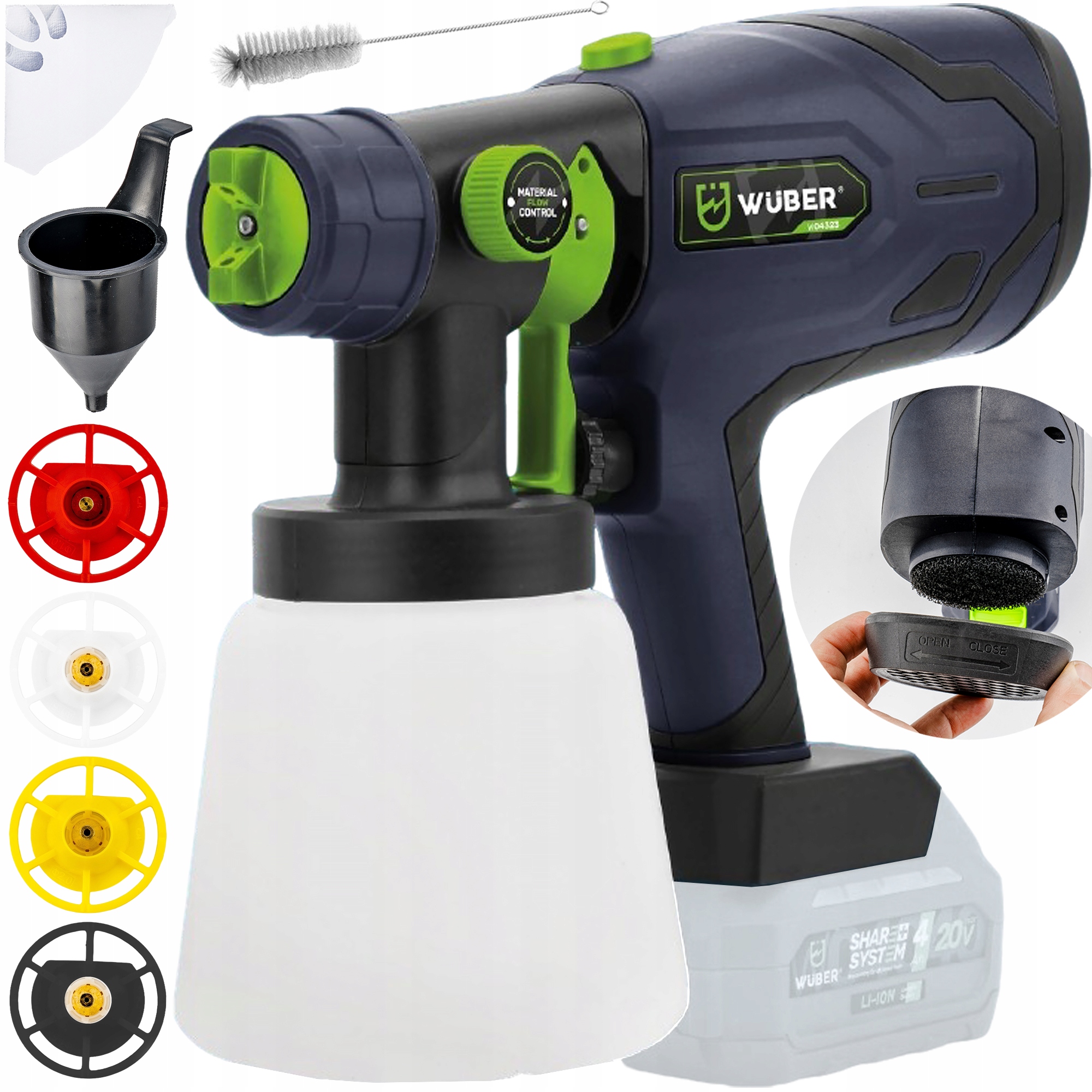 Malířská Pistole Elektrický Agregát 20VAKU Malování Stěn Regulace 200W