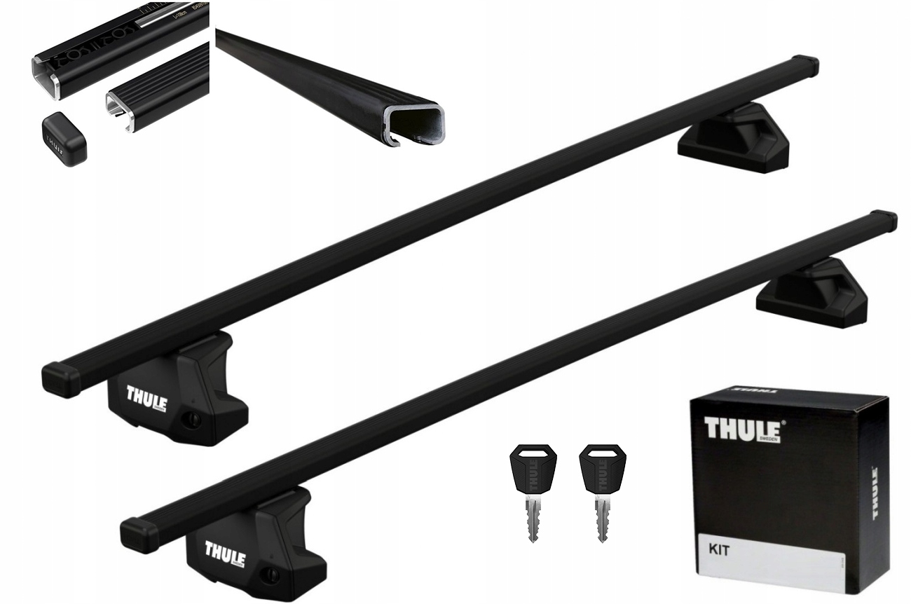 Bagażnik THULE SquareBar EVO 7107 Mazda CX-5 2012->2017 5d suv ZESTAW