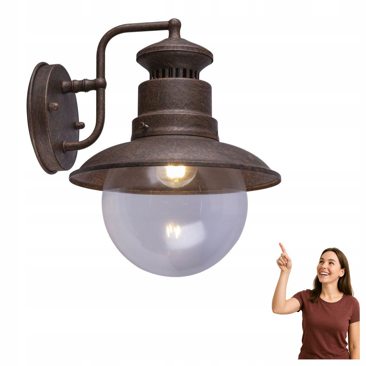 Venkovní nástěnné svítidlo Sella 3272R Globo