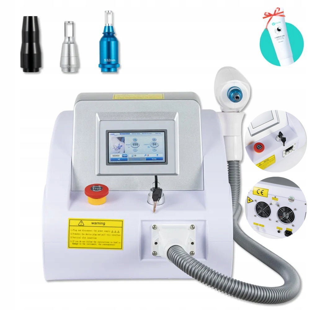 LASER ND YAG Q-SWITCH MASZYNA USUWANIE TATUAŻY 1064nm 532nm 1320nm PREMIUM